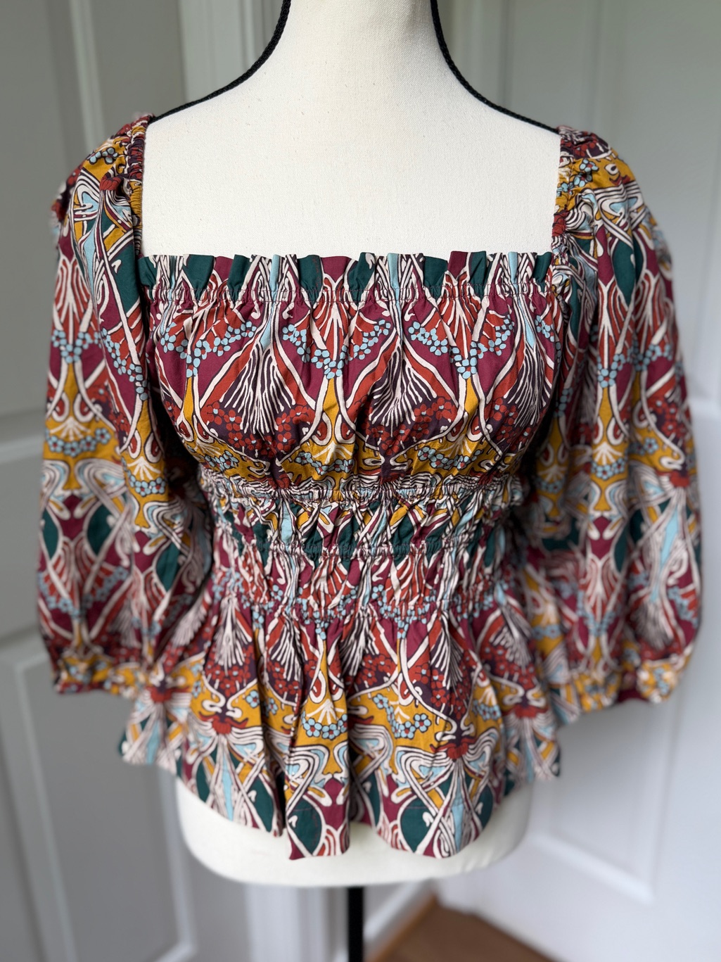 Cara Cara Everly Top - Chai Tea Deco Size Xs